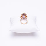 18 Kt Rose Gold Ladies Amethyst & Diamond Ring
