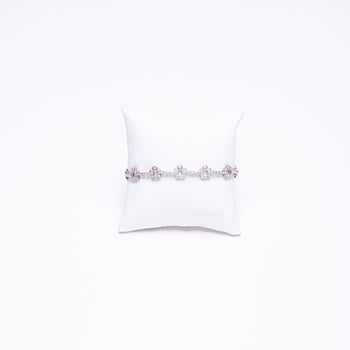 1.76 Carat, 14 Kt White Gold Ladies White Gold Diamond Bracelet