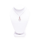 14 Kt White and Rose Gold Diamond Necklace