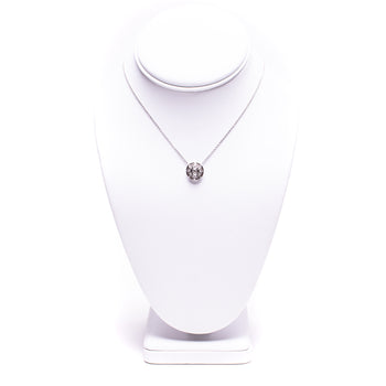 14 Kt White Gold Hand Crafted Diamond Necklace