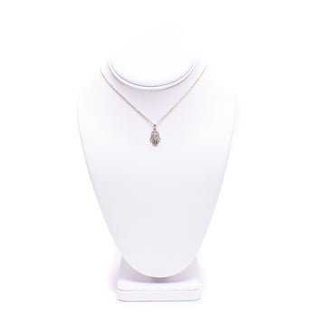 10 Kt Yellow and White Gold Natural Diamond Necklace