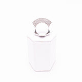 14 kt Ladies Handcrafted White Gold Diamond Ring