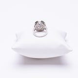 14 kt White and Yellow Gold Ladies Sapphire & Diamond Ring