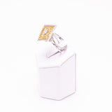 18 Kt Yellow & White Gold Ladies Diamond Ring