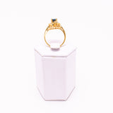 18 Kt Yellow Gold Ladies Natural Sapphire & Diamond Ring
